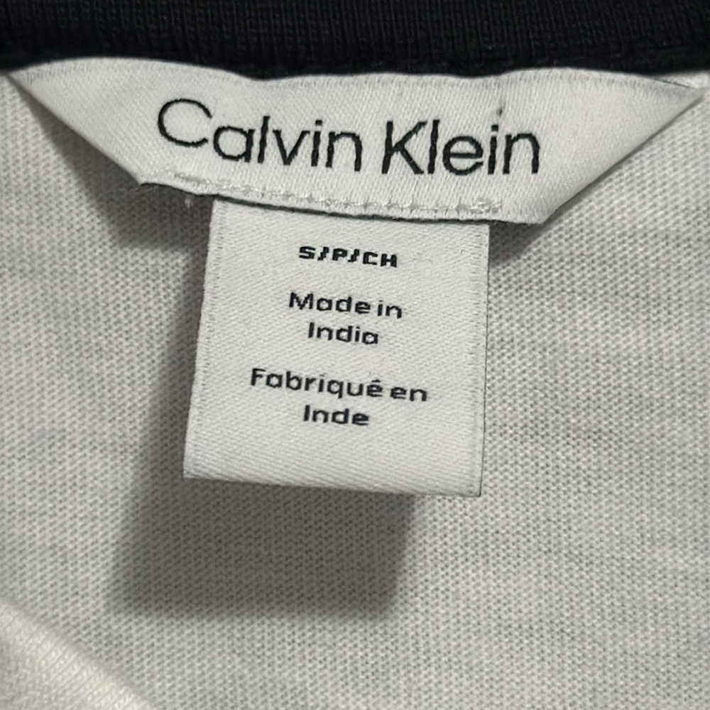 Calvin Klein Men's Black and White Polo Shirt Size S - Picture 4 of 6